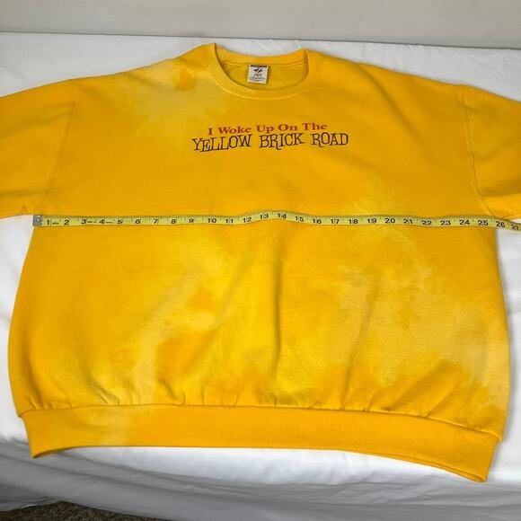 I Woke Up On The Yellow Brick Road Custom Wizard of Oz Vintage Sweatshirt XL - Picture 6 of 8